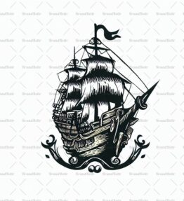 Antikes Piratenschiff
